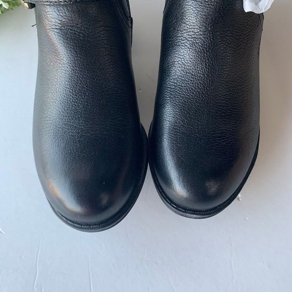 Naturalizer Jillian Tall Riding Boot Black Leather - Picture 2 of 8